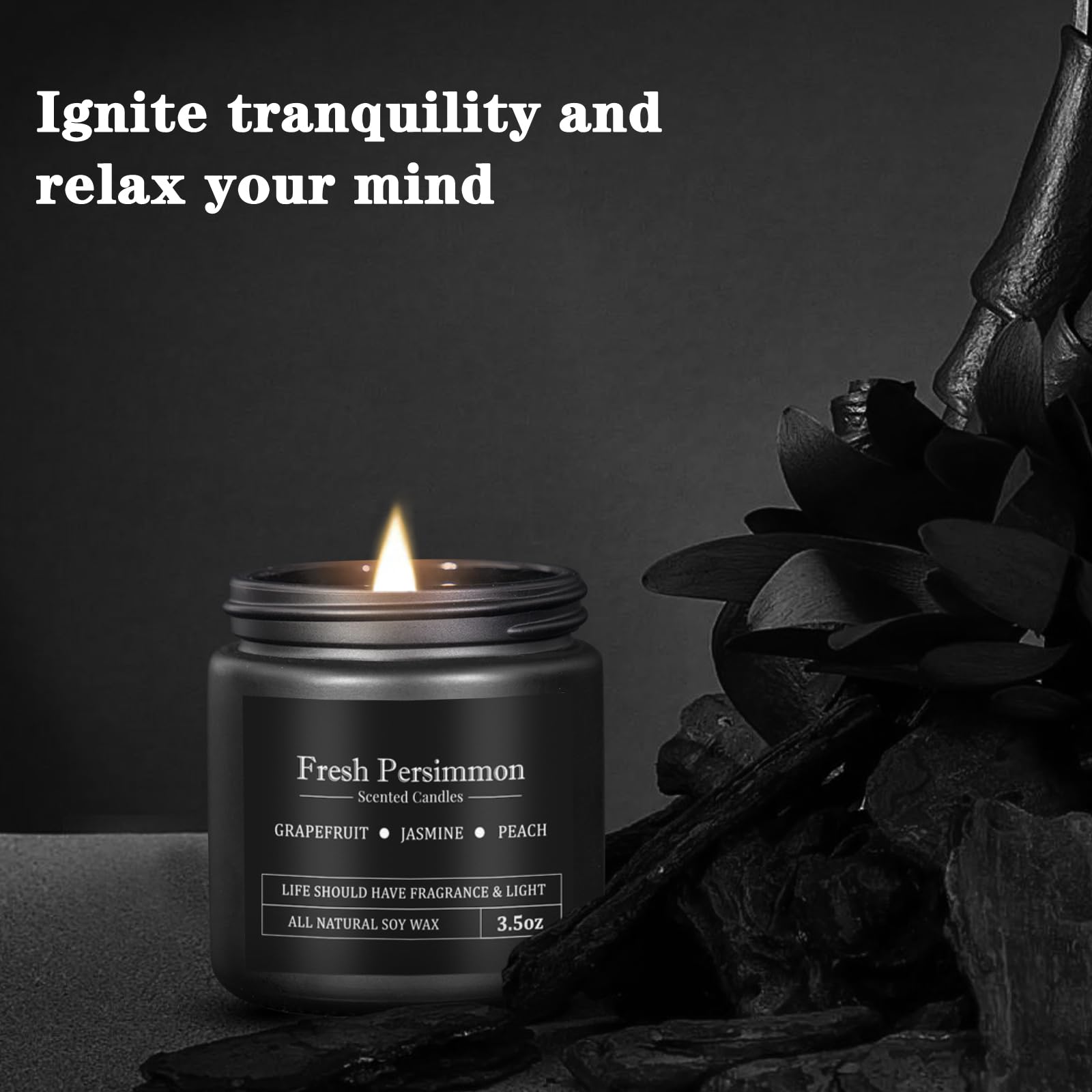 FOMICO Caramel Coffee candle offers comforting sweetness for mornings or post-dinner moments.