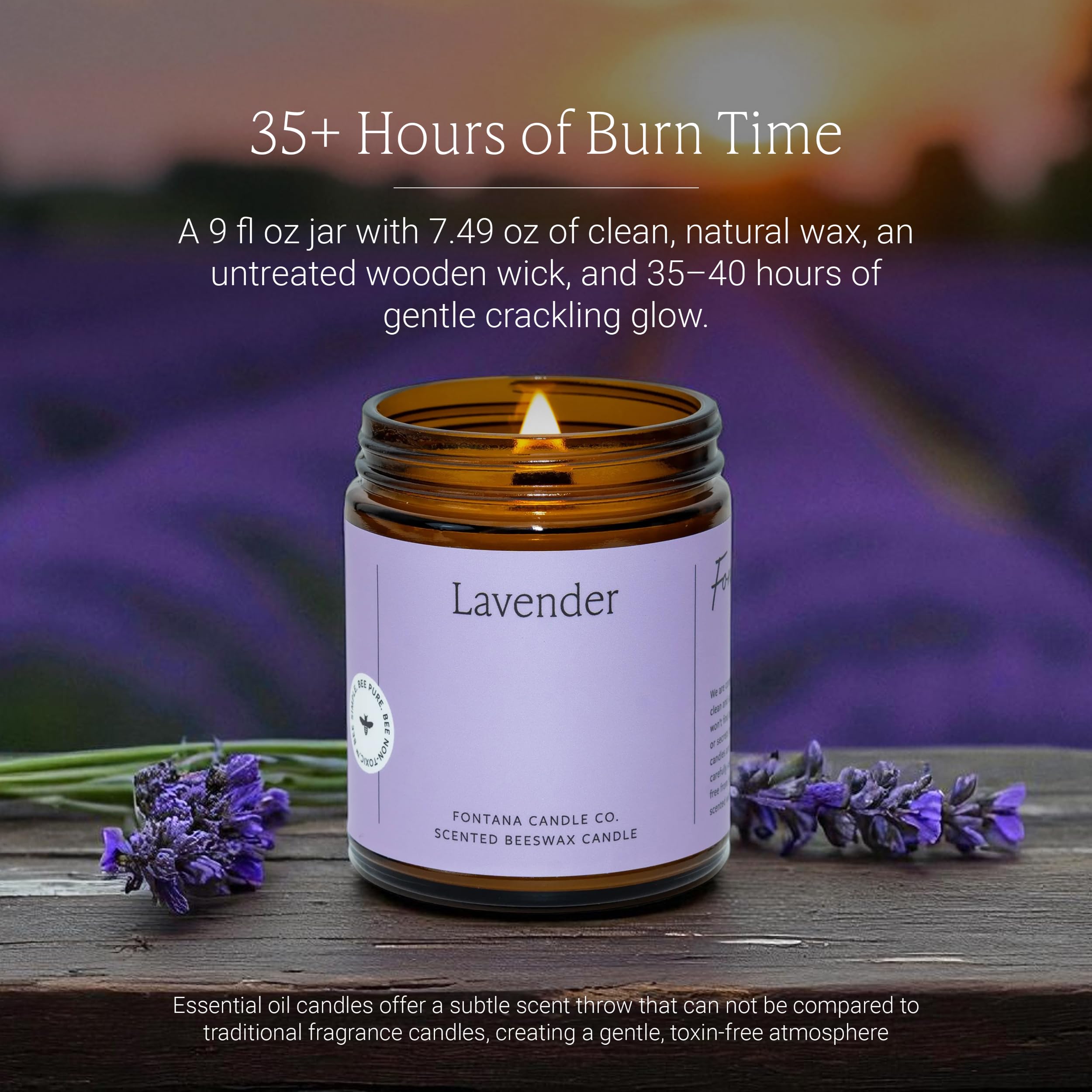 Fontana Candle Co wood wick crackle for cozy evenings