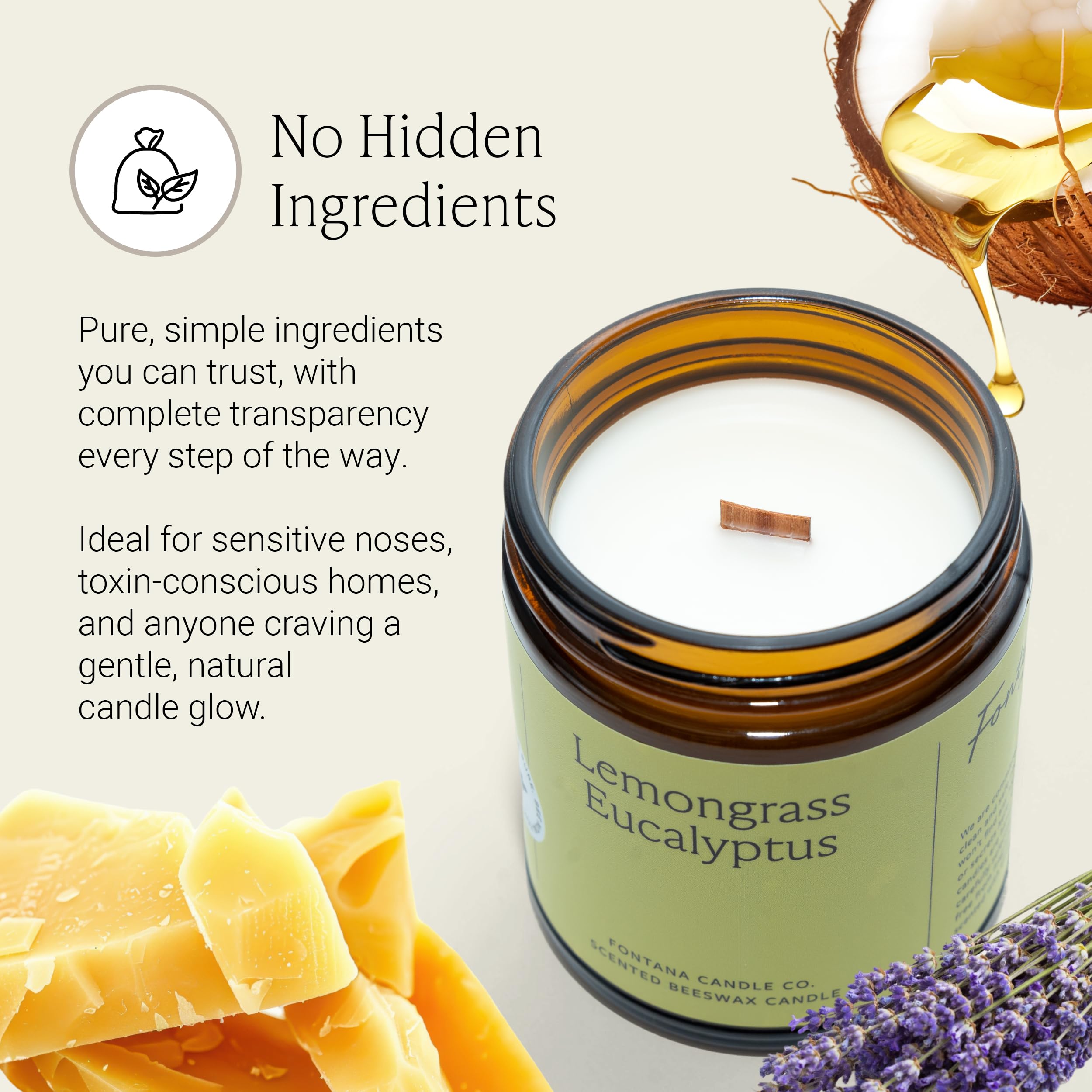 Fontana Candle Co long-lasting aroma suitable for relaxing rooms and workspaces.