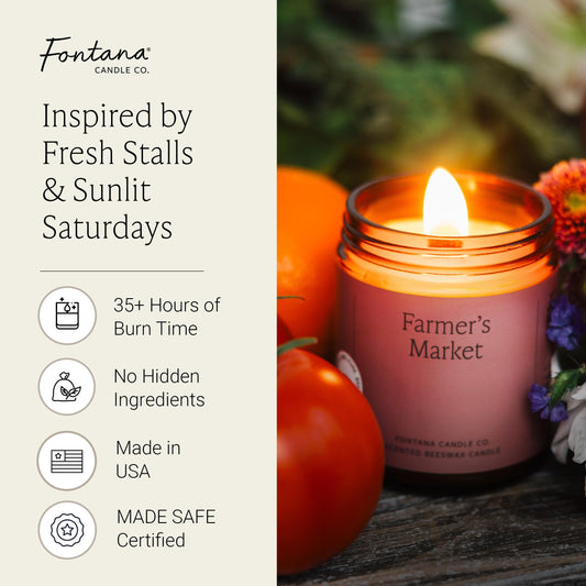 Fontana Candle Co recyclable glass jar design for sustainable home decor
