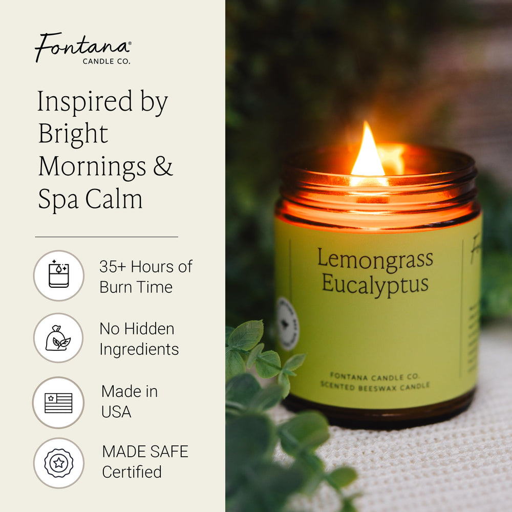 Fontana Candle Co recyclable glass jar candle ideal for stylish home decor.