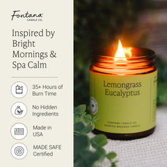 Fontana Candle Co recyclable glass jar candle ideal for stylish home decor.