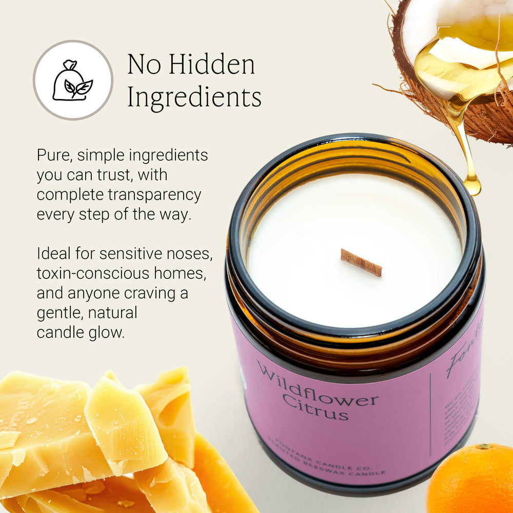 Fontana Candle Co recyclable glass jar for sustainable décor.
