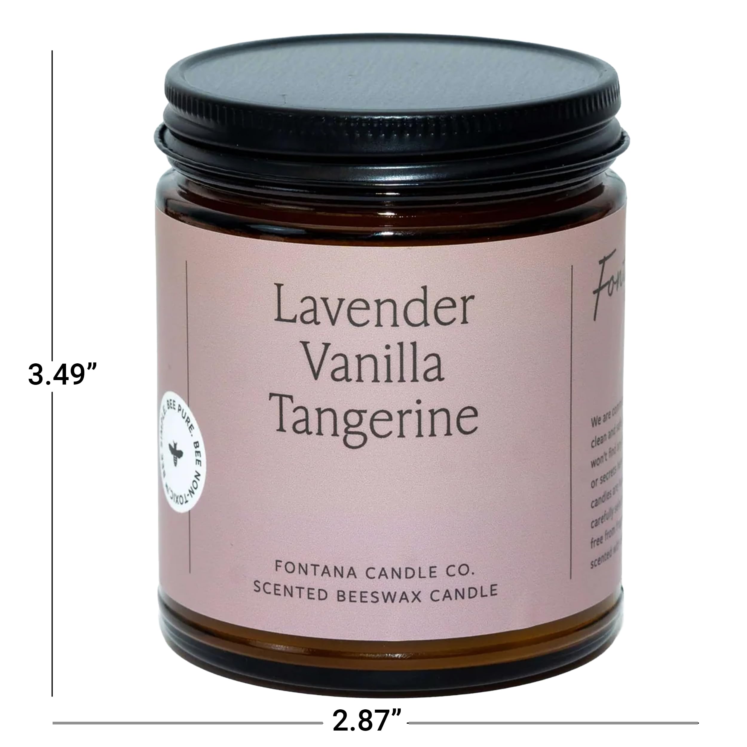 Fontana Candle Co room ambience with long-lasting glow and soft crackle
