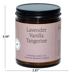 Fontana Candle Co room ambience with long-lasting glow and soft crackle