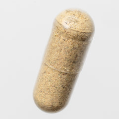 Food Over Drugs Colon Formula night-use instruction image showing before-bed intake.