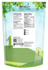 Food to Live alfalfa seeds closeup to show tiny sprouts ready to grow