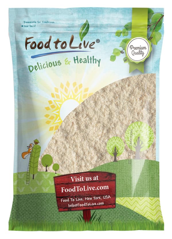Food to Live almond protein powder bulk bag showing versatile use in meals