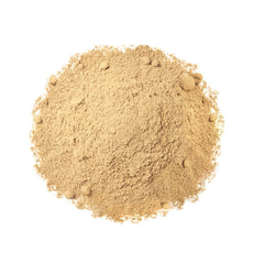Food to Live amla powder texture close-up, finely ground consistency.