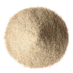 Food to Live Ashwagandha powder with scoop enables easy smoothie blending.
