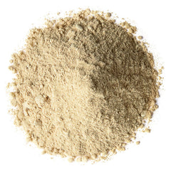 Food to Live Black Maca Powder spoon mixing into foods