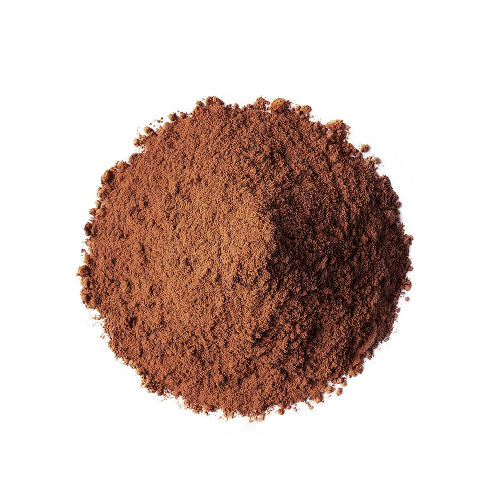 Food to Live Chaga powder tea in cup demonstrates easy infusion for hot beverages.