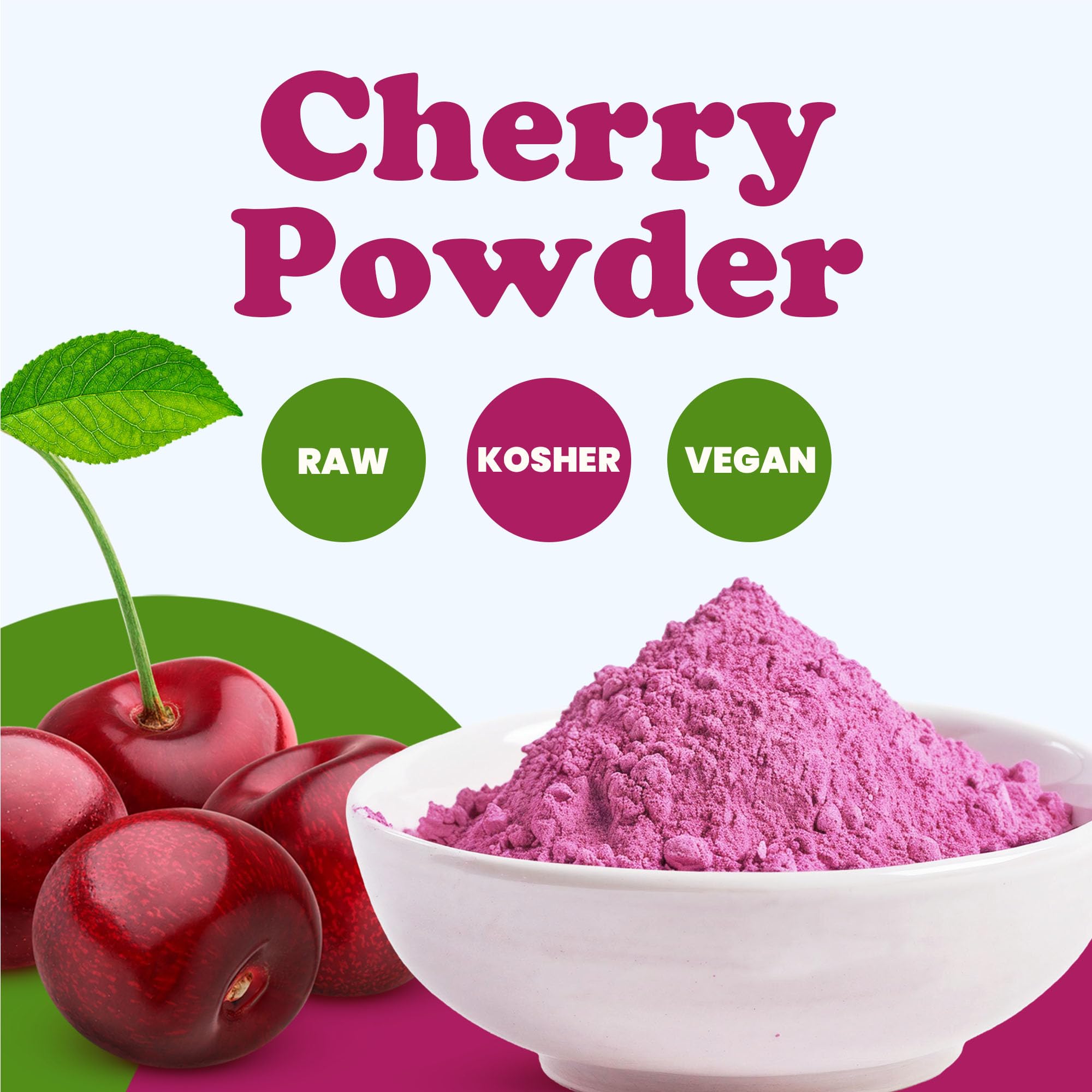 Food to Live Cherry Juice Powder in a blender-friendly smoothie mix.