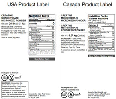 Food to Live Creatine Micronized Powder bottle closeup highlighting vegan non-GMO