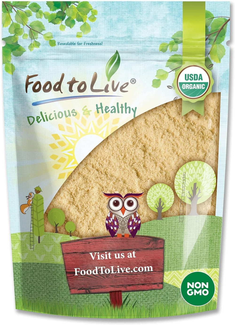 Food to Live Lion's Mane powder bottle highlights cognitive support and clean ingredients.