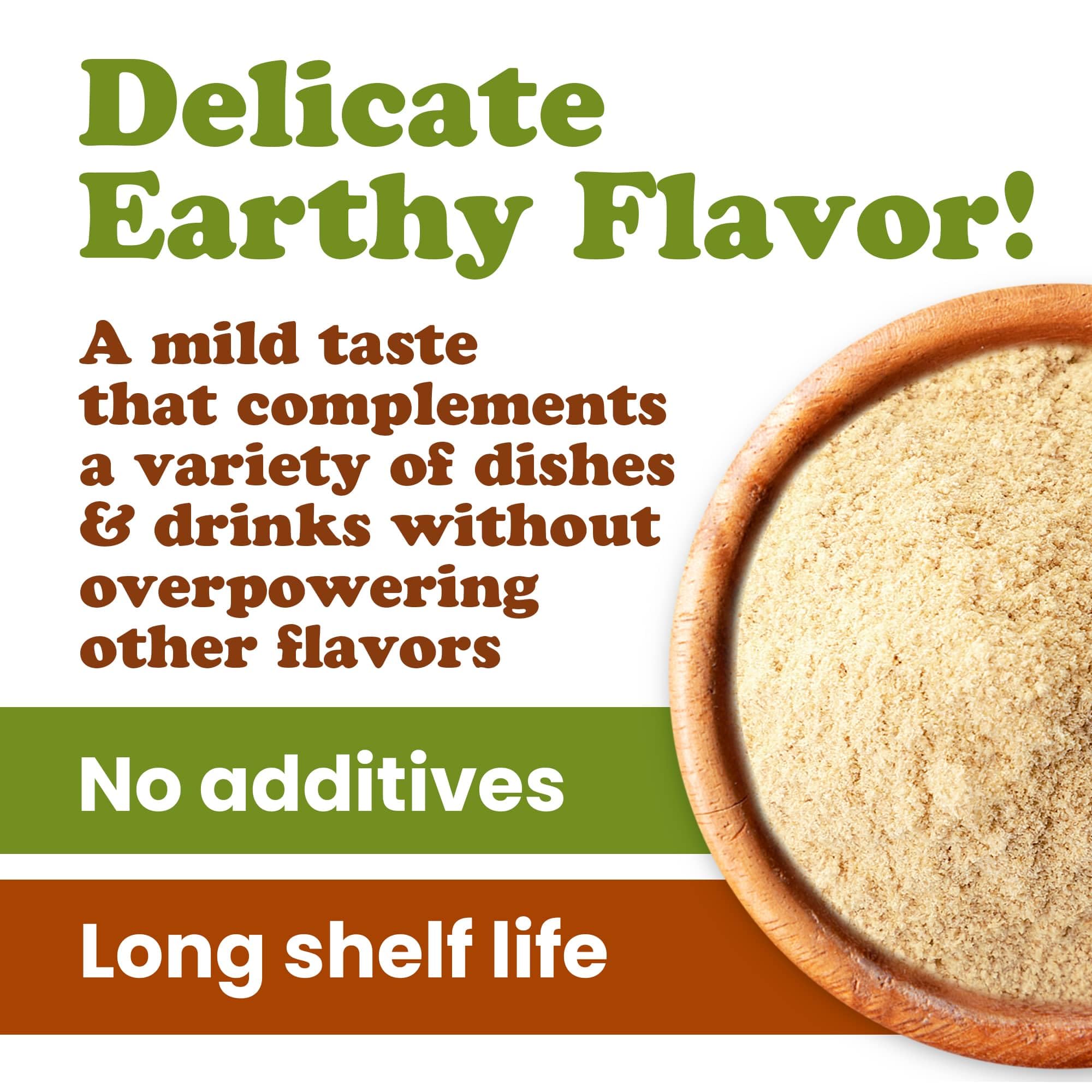 Food to Live Lion's Mane powder added to coffee for a flavorful boost