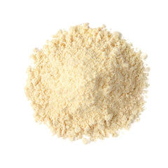 Food to Live organic yellow pea protein powder poured into smoothie for protein boost