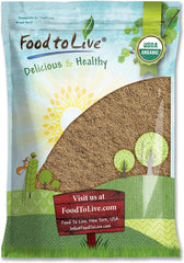 Food to Live psyllium husk powder in bag highlights fiber-rich baking option