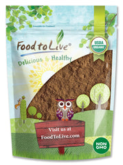 Food to Live Red Reishi powder bottle enhances daily wellness with pure, versatile use
