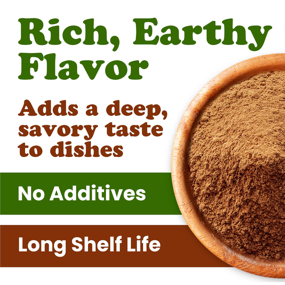 Food to Live Reishi powder dispersed in a smoothie for a smooth texture.