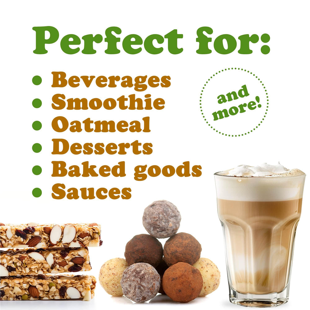 Food to Live Yellow Maca Powder sprinkled on cereal for a nutritious boost