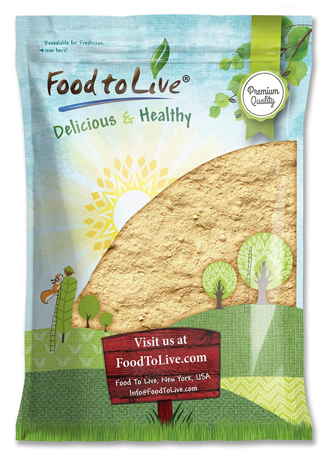 Food to Live Yellow Maca Powder bulk pack for easy daily use