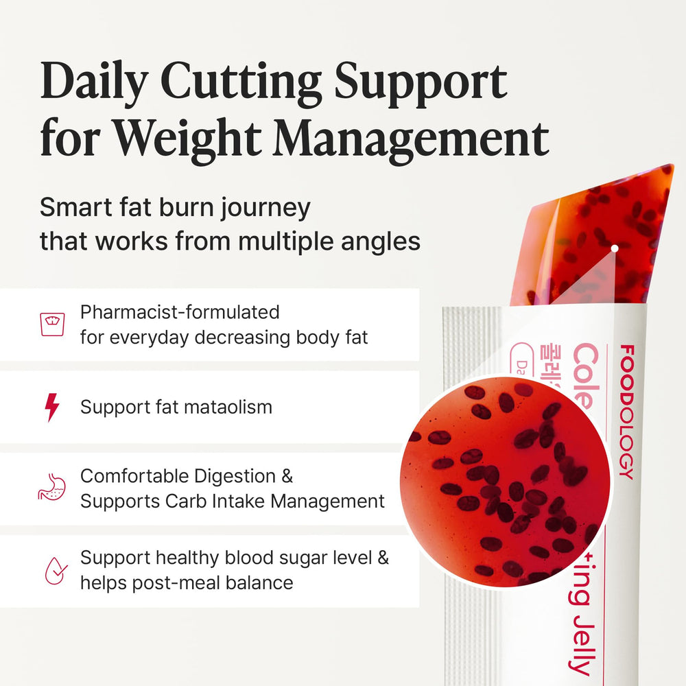 FOODOLOGY Coleology jelly cross-section reveals chia texture and pomegranate color.