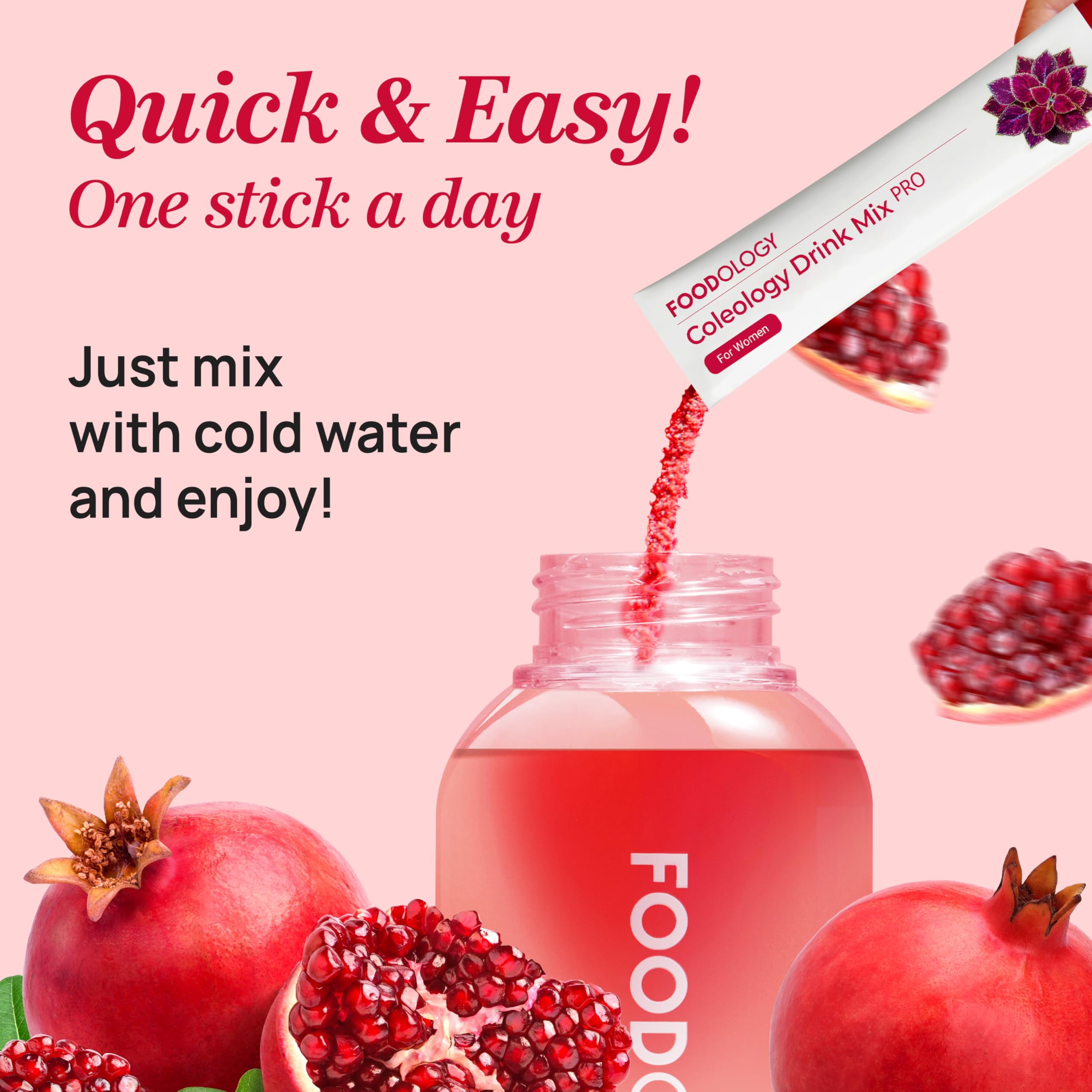 FOODOLOGY Coleology Drink Mix Pro with Banaba leaf for gentle daily wellness.
