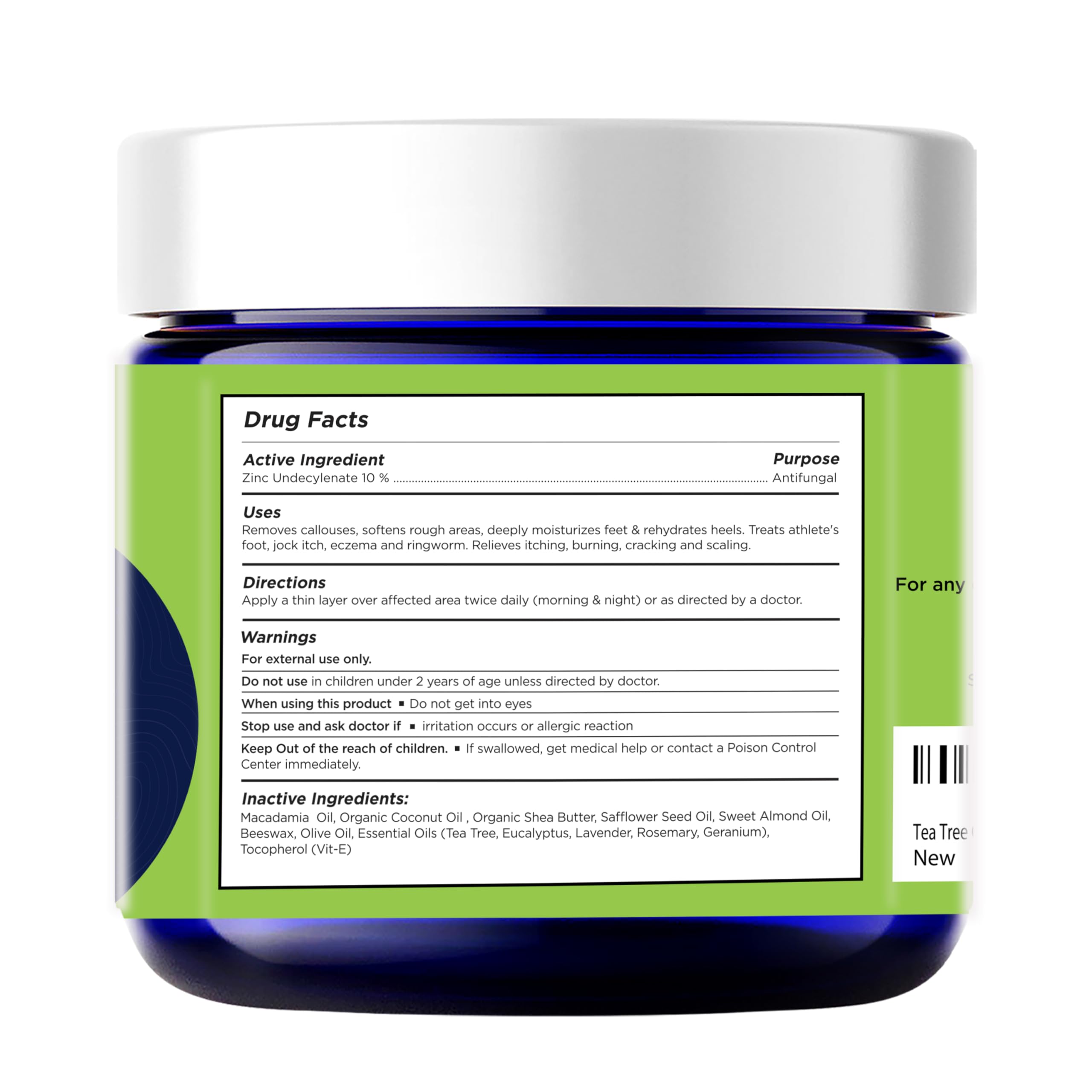 FOOT CURE balm applied on heel delivering quick hydration