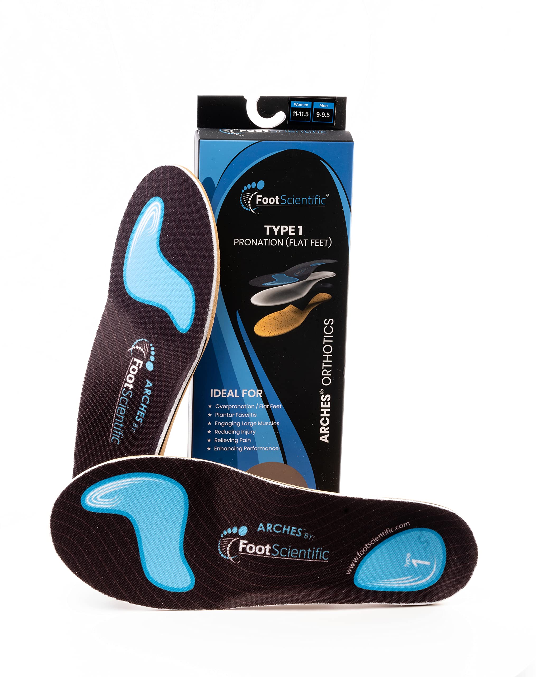 FootScientific Arches Type 1 molded cork provides shock absorption and arch alignment