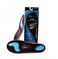 FootScientific Arches Type 3 closeup of molded cork for arch support.