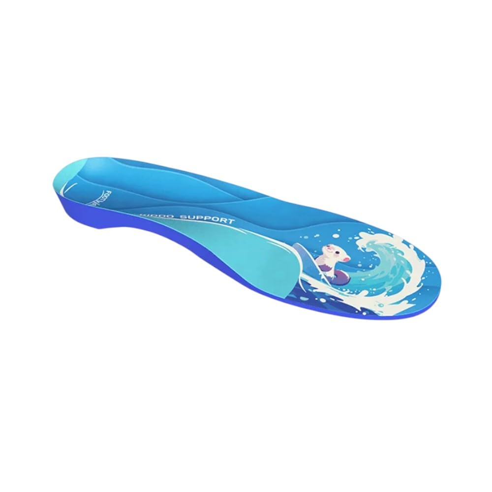 FootWave Kiddo side-profile insole supports stability for valgus and overpronation.