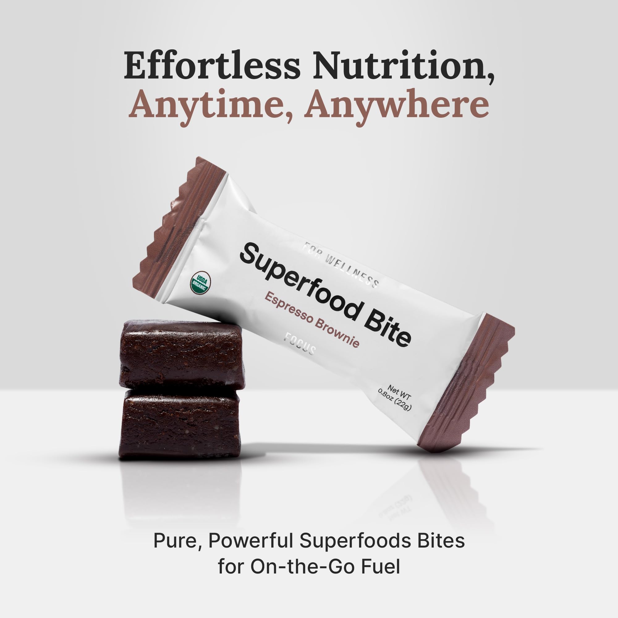 For Wellness Bites Focus On-the-Go snack pack — portable, mess-free nourishment.