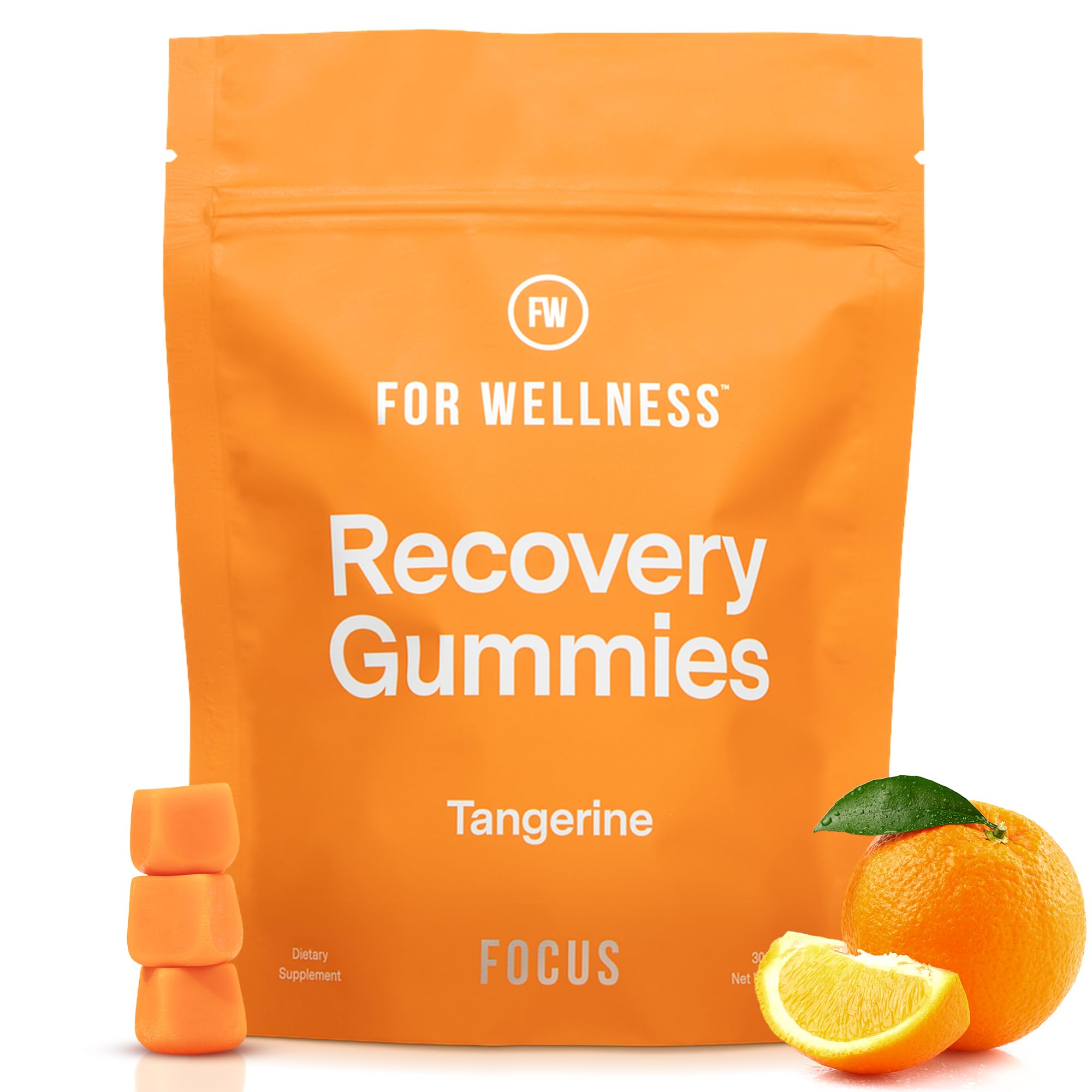 For Wellness eye health focus gummies bottle promotes daily clarity and comfort.