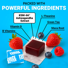 Bottle label of Force Factor Amazing Ashwa showing KSM-66 Ashwagandha and wellness benefits.