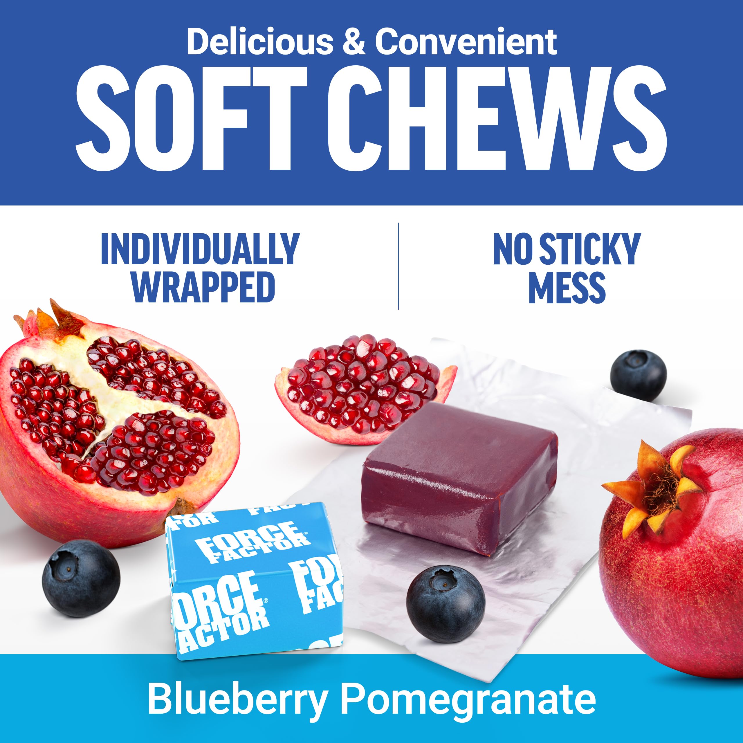 Individually wrapped chews for mess-free on-the-go calm