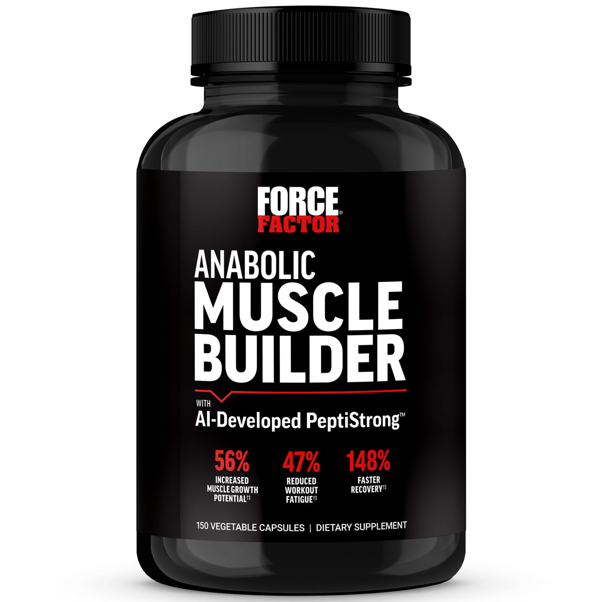 Force Factor Anabolic bottle front view highlighting premium muscle support
