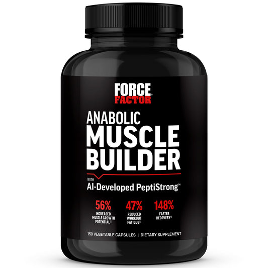 Force Factor Anabolic bottle front view highlighting premium muscle support