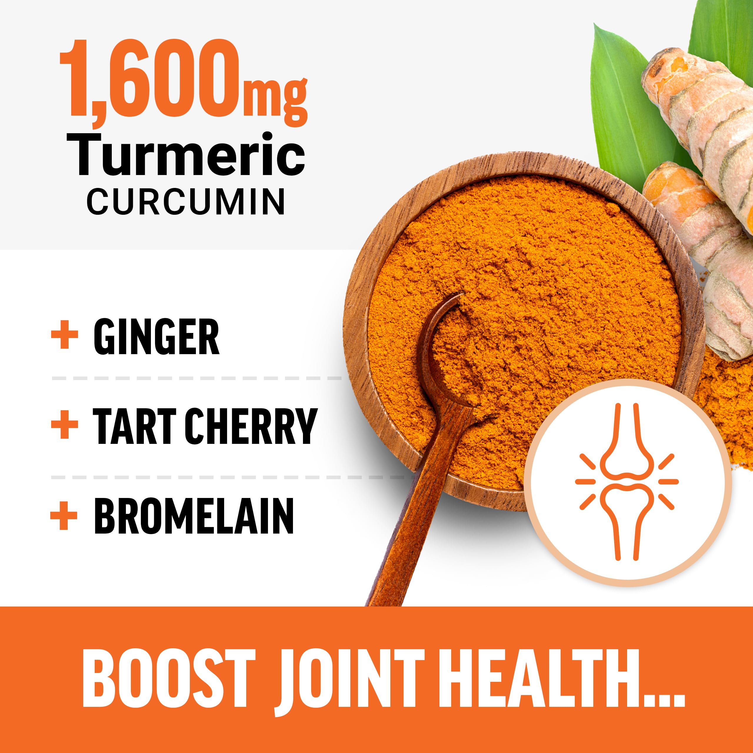 Force Factor Better Turmeric bottle back with dosage details for daily use.