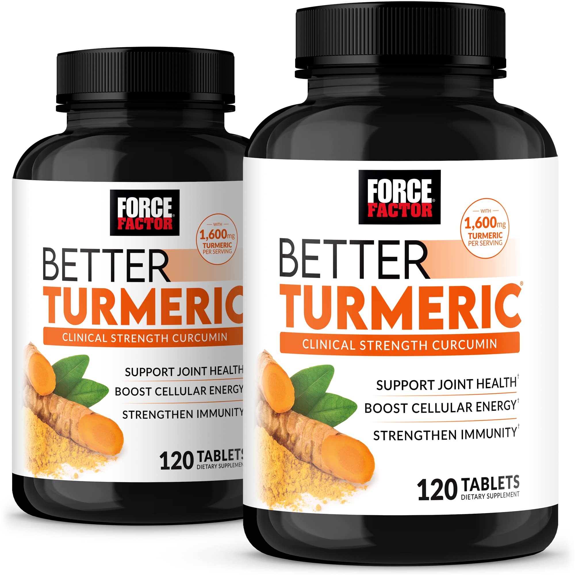 Force Factor Better Turmeric bottle for easy daily joint support.