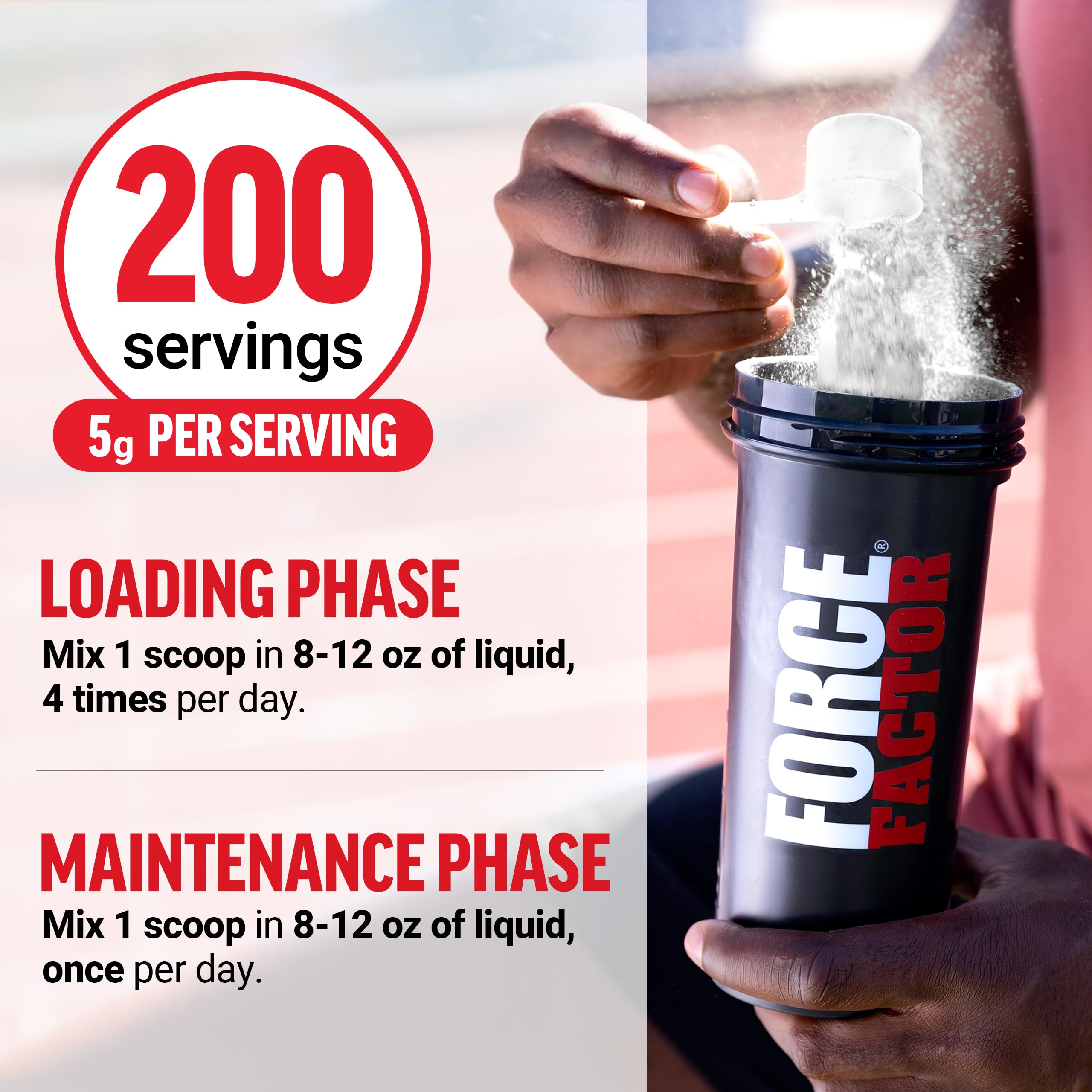Unflavored creatine powder in a glass shows versatile mixing options