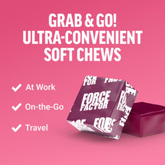 Force Factor soft chews supporting hair, skin, and nails