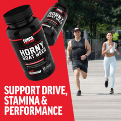 Force Factor Horny Goat Weed in hand for portability