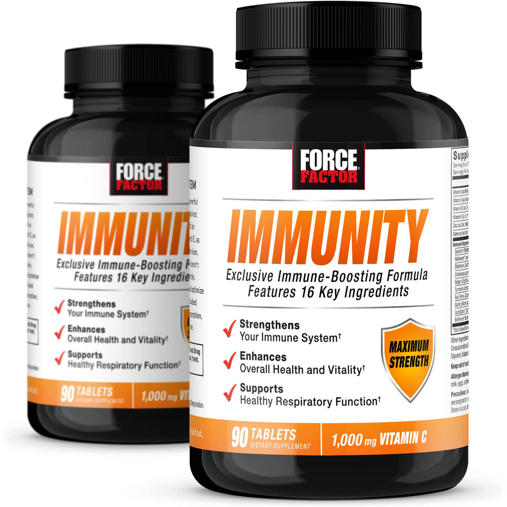 Force Factor Immunity bottle front view for daily wellness support.