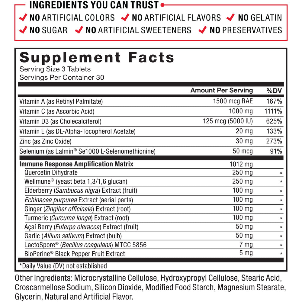 Force Factor Immunity bottle with measuring spoon for precise serving.