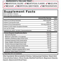 Force Factor Immunity bottle with measuring spoon for precise serving.