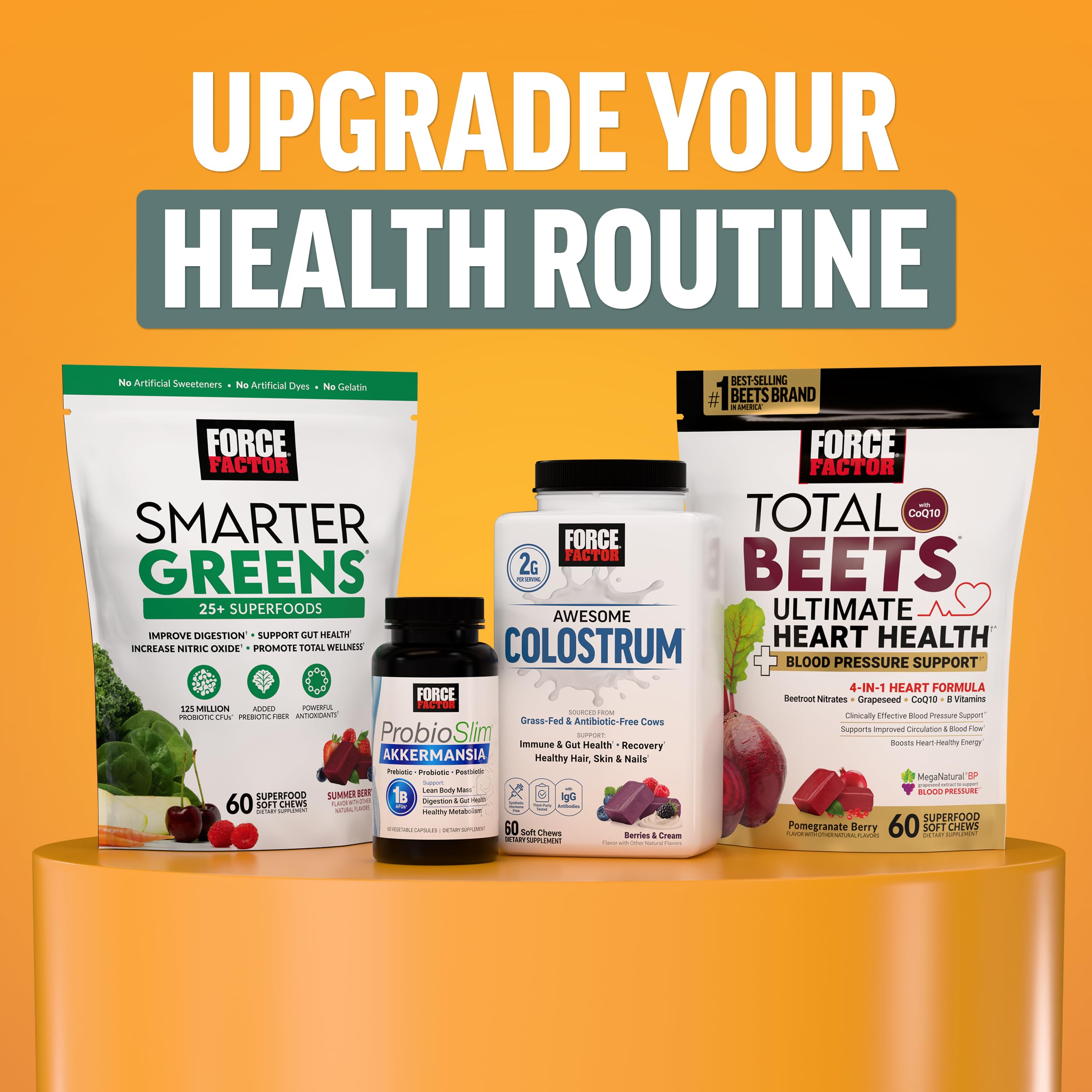 Immune support concept showing vitamins D and E with Force Factor Liver Detox Soft Chews