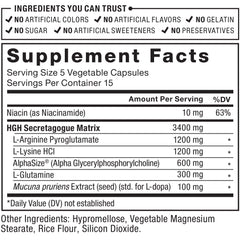Hand selecting a Force Factor Prime HGH Secretion Activator capsule.