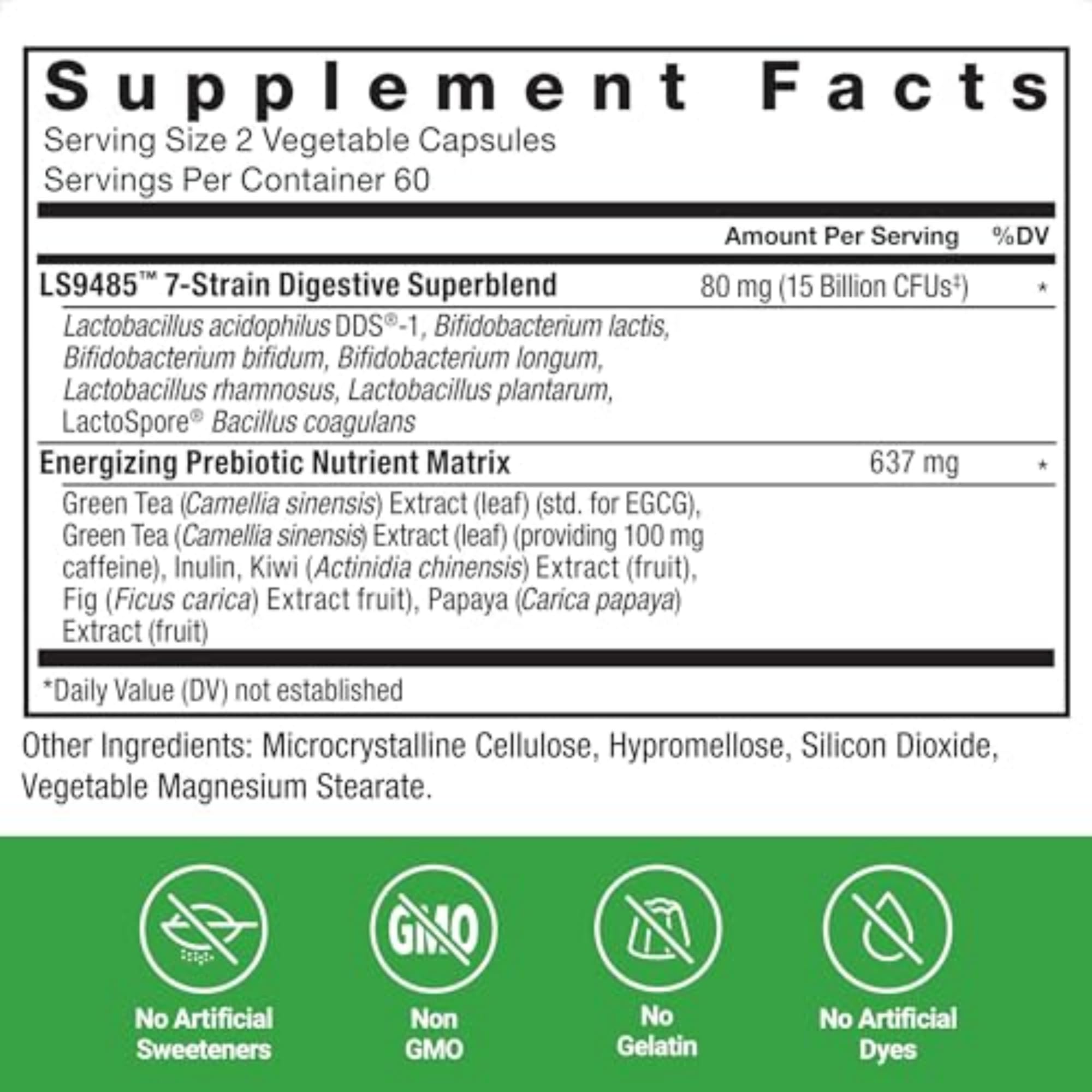 Force Factor ProbioSlim digestive comfort bottle reduces bloating and gas.