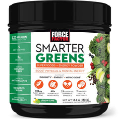 Force Factor Smarter Greens bottle shown for daily greens routine and convenience